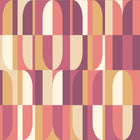 HWA1162W Building Blocks Plum & Gold Wallpaper by Hoopla Walls