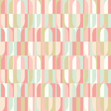 HWA1163W Building Blocks Coral Mix Wallpaper by Hoopla Walls