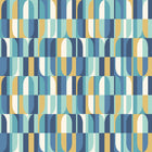 HWA1167W Building Blocks Indigo & Gold Wallpaper by Hoopla Walls