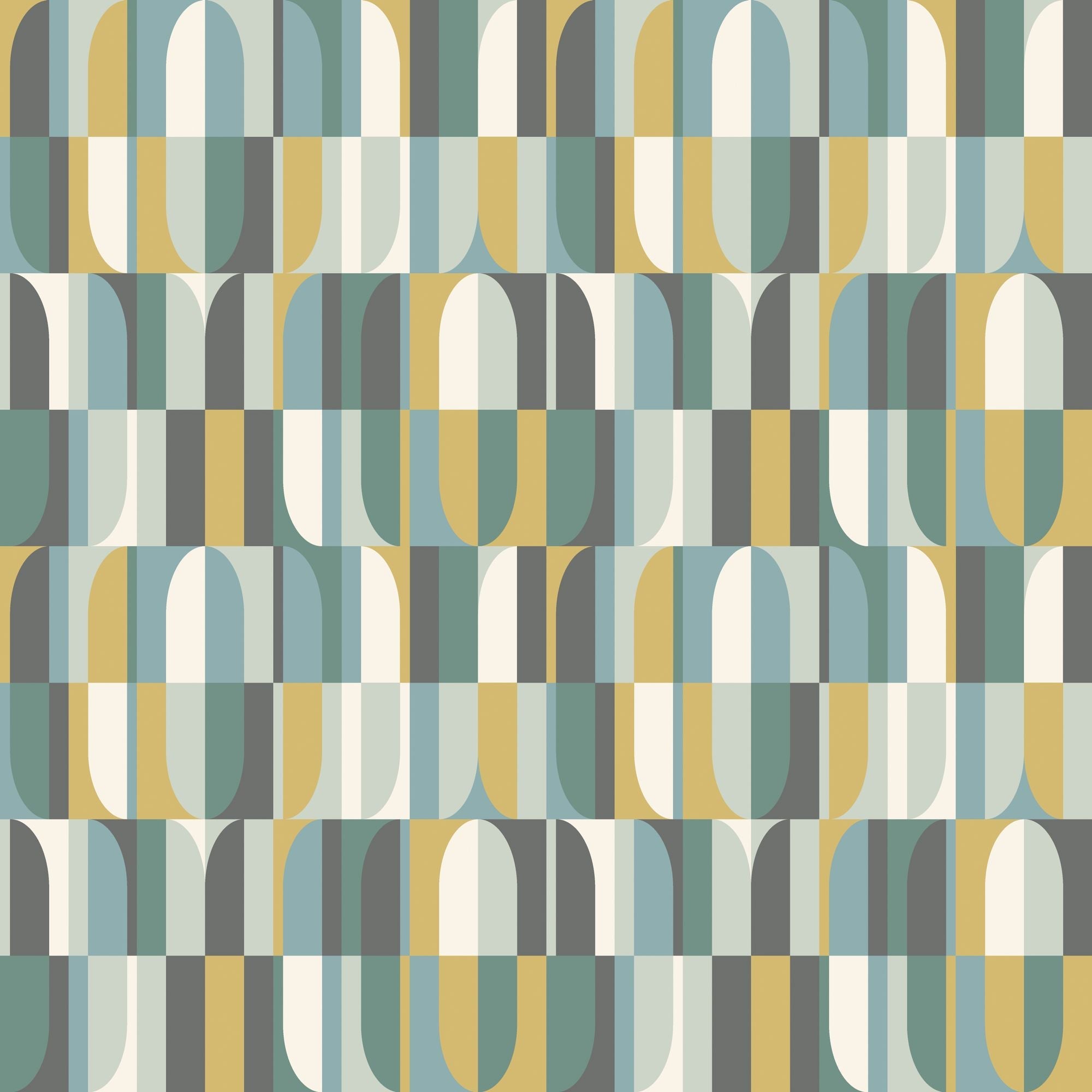 HWA1168W Building Blocks Petrol Mix Wallpaper by Hoopla Walls