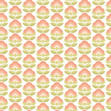 HWA1169W Retro Flower Apricot Mix Wallpaper by Hoopla Walls