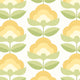 Retro Flower Sunshine Geo Wallpaper by Hoopla Walls
