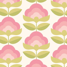 HWA1171W Retro Flower Rose & Apple Wallpaper by Hoopla Walls