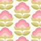 Retro Flower Rose & Apple Geo Wallpaper by Hoopla Walls