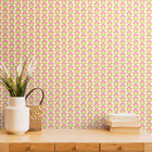 HWA1171W Retro Flower Rose & Apple Wallpaper by Hoopla Walls
