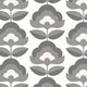 Retro Flower Chalkboard Geo Wallpaper by Hoopla Walls