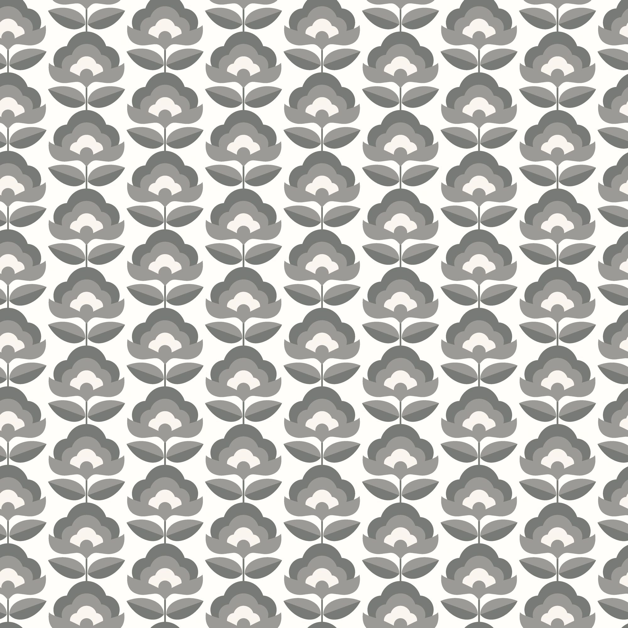 HWA1173W Retro Flower Chalkboard Wallpaper by Hoopla Walls