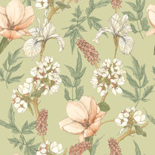 HWA1179W Orchid Bloom Artichoke Wallpaper by Hoopla Walls