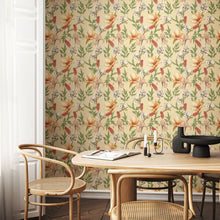 HWA1180W Orchid Bloom Amber Wallpaper by Hoopla Walls