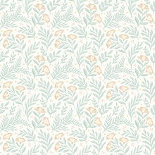 HWA1184W Petite Posy Seafoam Wallpaper by Hoopla Walls