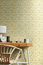 HWA1185W Petite Posy Citrus Sun Wallpaper by Hoopla Walls