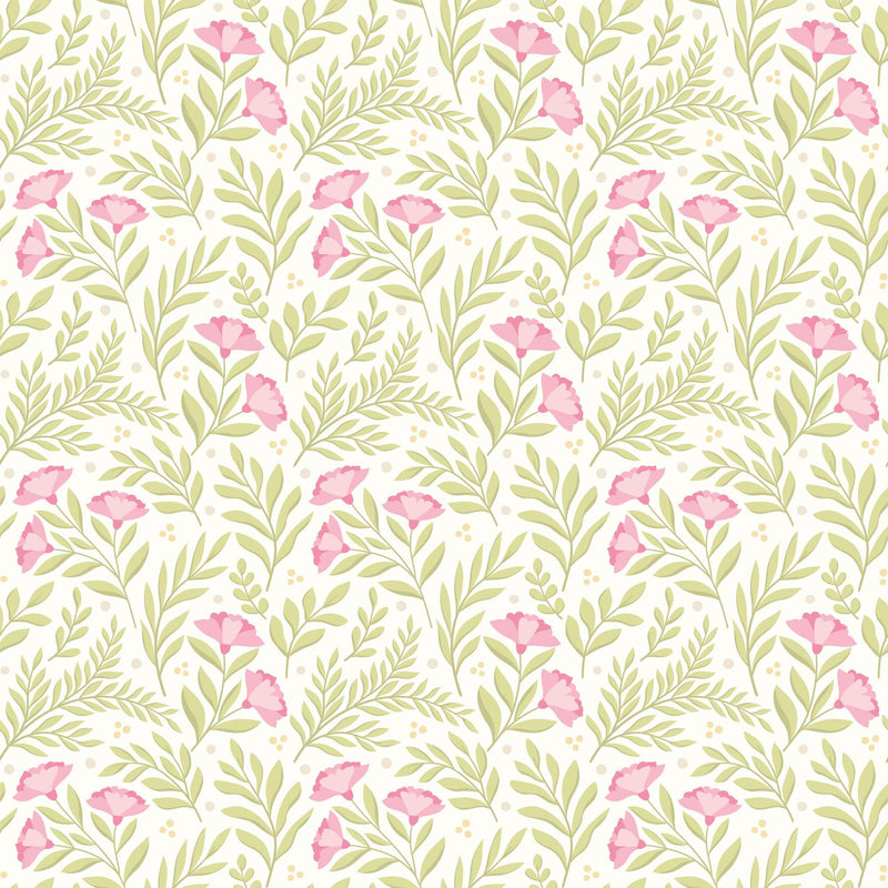 HWA1186W Petite Posy Rose & Apple Wallpaper by Hoopla Walls