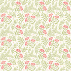 HWA1187W Petite Posy Coral Wallpaper by Hoopla Walls