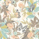 Paradise Moss & Peach Fleur Wallpaper by Hoopla Walls