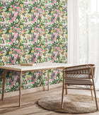 HWA1191W Paradise Flamingo Wallpaper by Hoopla Walls