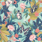 HWA1194W Paradise Aqua & Rouge Wallpaper by Hoopla Walls