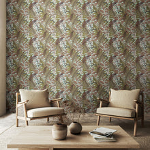HWA1196W Wild Ferns Rosehip Wallpaper by Hoopla Walls