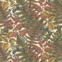 HWA1197W Wild Ferns Warm Spice Wallpaper by Hoopla Walls