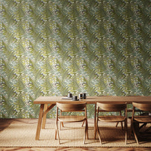 HWA1198W Wild Ferns Juniper Wallpaper by Hoopla Walls