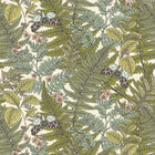 HWA1198W Wild Ferns Juniper Wallpaper by Hoopla Walls