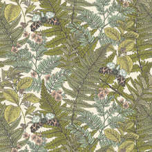HWA1198W Wild Ferns Juniper Wallpaper by Hoopla Walls
