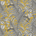 HWA1199W Wild Ferns Mustard Wallpaper by Hoopla Walls