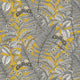 Wild Ferns Mustard Fleur Wallpaper by Hoopla Walls