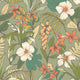 Oasis Olive & Citrus Fleur Wallpaper by Hoopla Walls