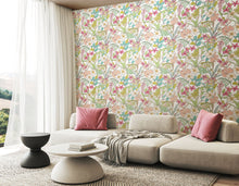 HWA1207W Oasis Apple & Rose Wallpaper by Hoopla Walls