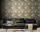 HWA1209W Oasis Mink & Sage Wallpaper by Hoopla Walls