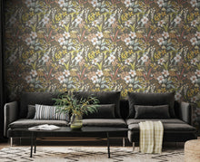 HWA1209W Oasis Mink & Sage Wallpaper by Hoopla Walls