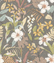 Oasis Mink & Sage Fleur Wallpaper by Hoopla Walls