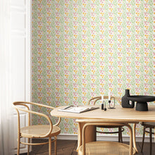 HWA1210W Meadow Stripe Spring Bloom Wallpaper by Hoopla Walls