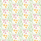HWA1210W Meadow Stripe Spring Bloom Wallpaper by Hoopla Walls