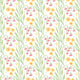 Meadow Stripe Spring Bloom Fleur Wallpaper by Hoopla Walls