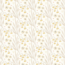 HWA1212W Meadow Stripe Ochre & Stone Wallpaper by Hoopla Walls