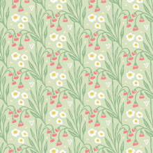 HWA1214W Meadow Stripe Pistachio Wallpaper by Hoopla Walls