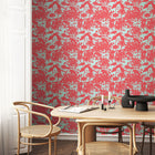 HWA1216W Summer Silhouette Coral Twist Wallpaper by Hoopla Walls