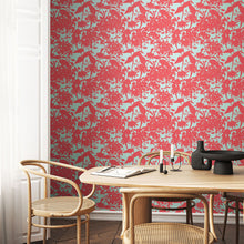 HWA1216W Summer Silhouette Coral Twist Wallpaper by Hoopla Walls