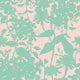 Summer Silhouette Jade & Blossom Fleur Wallpaper by Hoopla Walls