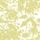 Summer Silhouette French Lime Fleur Wallpaper by Hoopla Walls