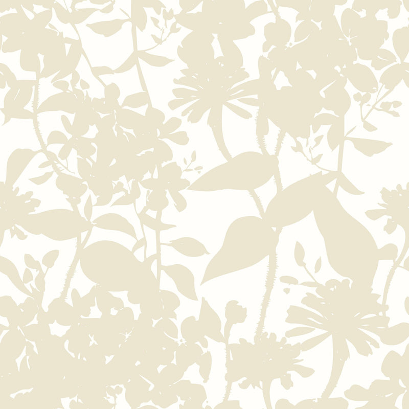 HWA1220W Summer Silhouette Chalk & Linen Wallpaper by Hoopla Walls