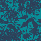 HWA1222W Summer Silhouette Ink & Teal Wallpaper by Hoopla Walls