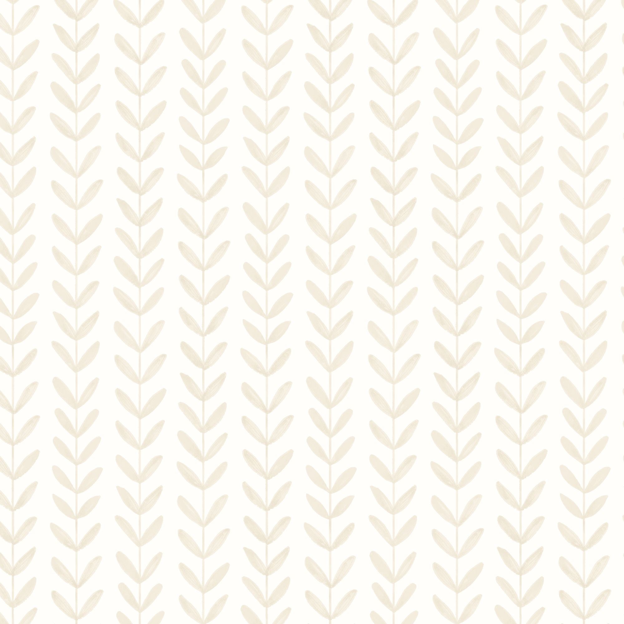 HWA1223W Ditsy Leaf Stripe Linen Wallpaper by Hoopla Walls