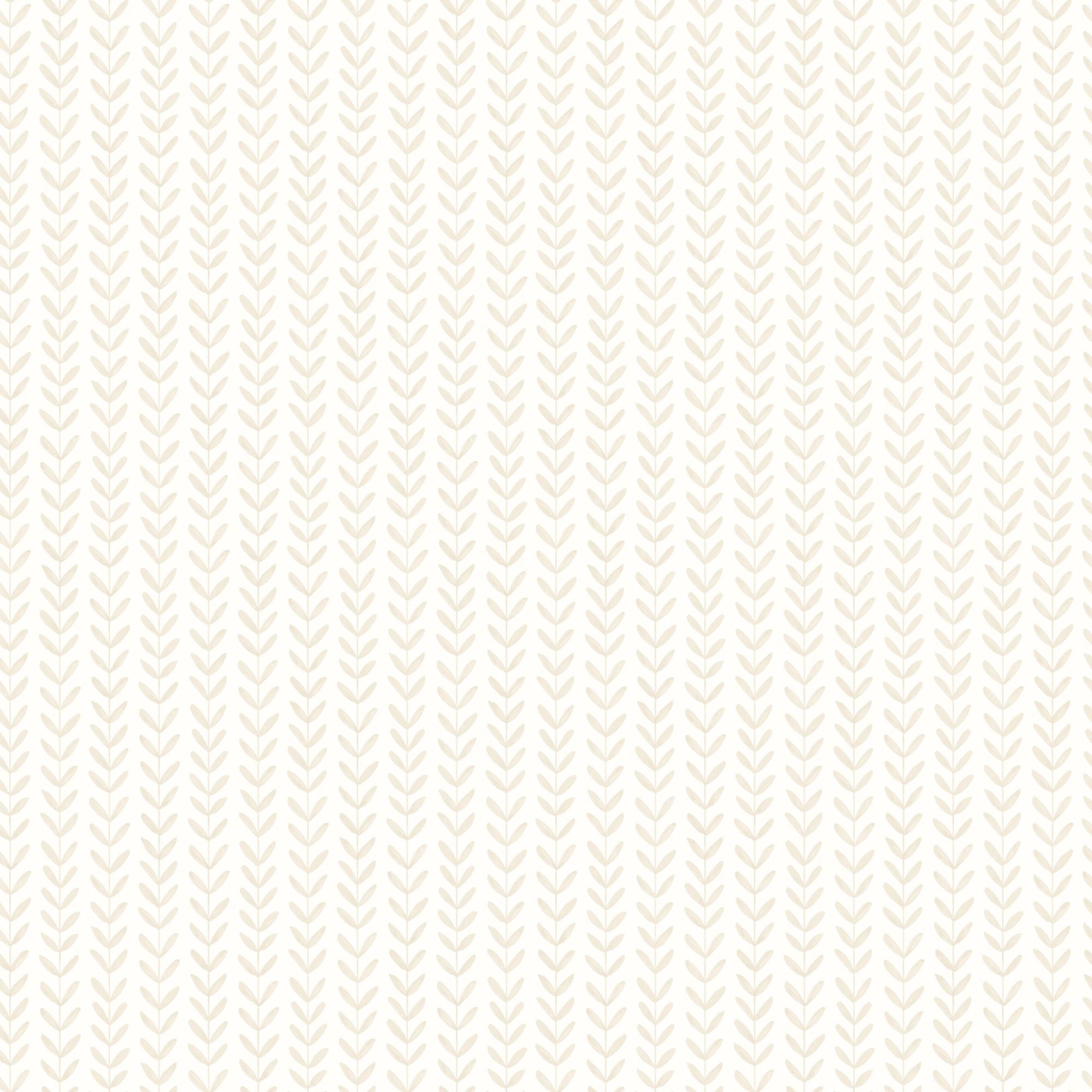 HWA1223W Ditsy Leaf Stripe Linen Wallpaper by Hoopla Walls