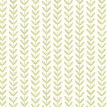 HWA1226W Ditsy Leaf Stripe Apple Wallpaper by Hoopla Walls