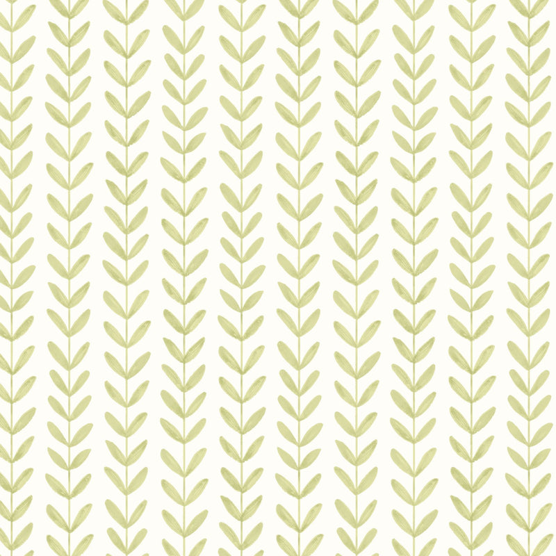HWA1226W Ditsy Leaf Stripe Apple Wallpaper by Hoopla Walls