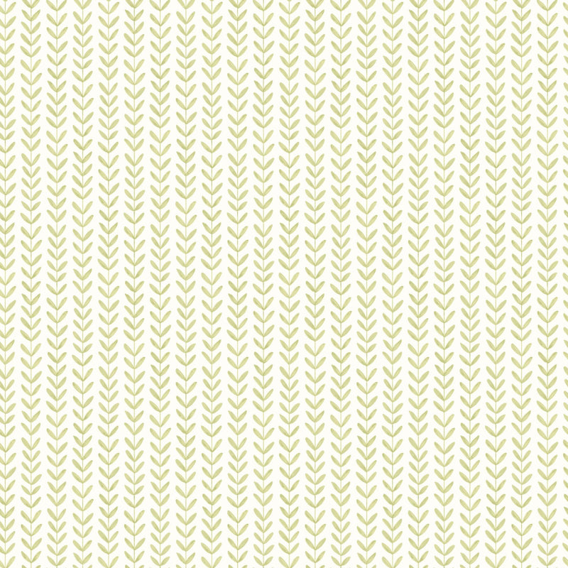 HWA1226W Ditsy Leaf Stripe Apple Wallpaper by Hoopla Walls