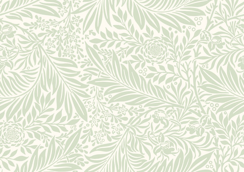 HWA1232W Leaf Vine Sage Wallpaper by Hoopla Walls