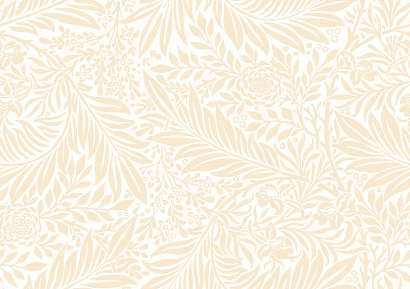 HWA1235W Leaf Vine Butter Wallpaper by Hoopla Walls